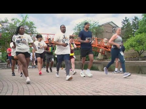Juneteenth 5K Run/Walk held on downtown Indianapolis canal