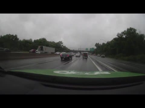 Rain slowing down commute home on I-495