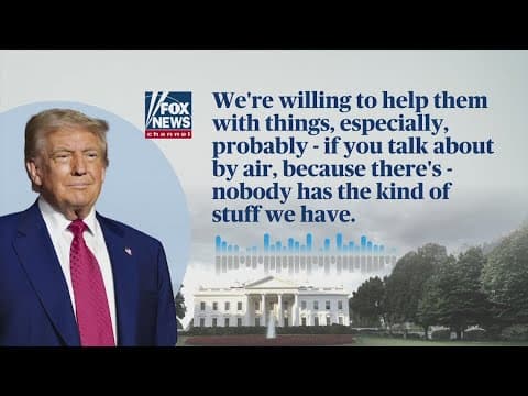 President Trump says no troops will be on ground in Ukraine