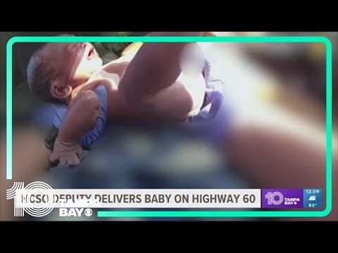 Congratulations! See the moment a Hillsborough deputy helped delivery a baby along roadside