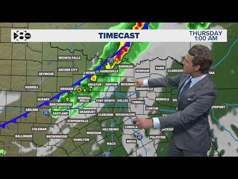 DFW Weather: Storms will sweep across the area late Wednesday into Thursday morning