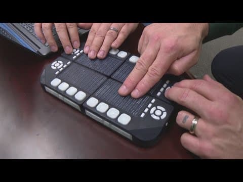 Blind students get chance to experience solar eclipse