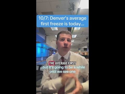 10/7: Denver’s average first freeze is today…