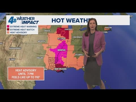 Weather Impact Alert: Extreme heat watch for Wednesday