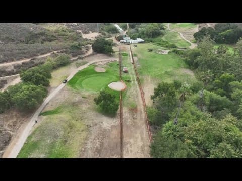 Sewer line replacement impacts Tecolote Canyon golf course