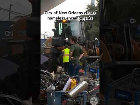 New Orleans permanently shuts down homeless encampments across the city.