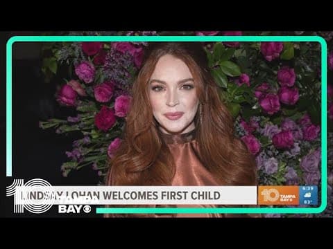 Lindsay Lohan gives birth to her first child, a boy