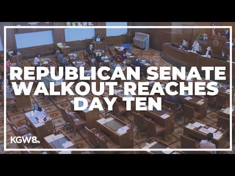 Oregon's GOP-led Senate walkout reaches 10th day with 3 senators ineligible for reelection