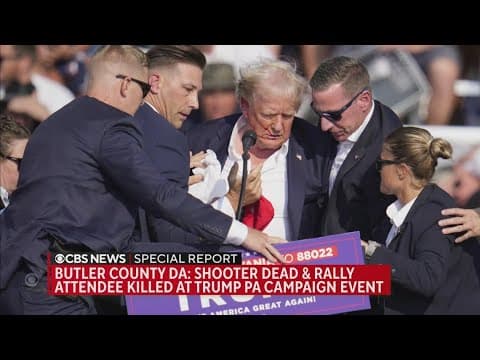 CBS on Donald Trump posting: 'I was shot with a bullet that pierced upper part of my ear.'