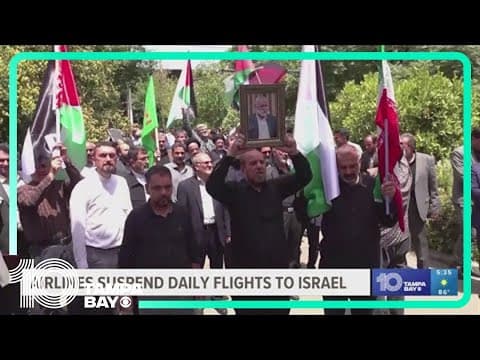 Airlines suspend flights to and from Israel