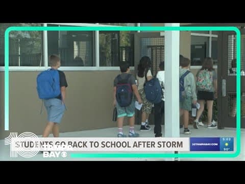 How Hurricane Debby is impacting the first day of school for students in Tampa Bay
