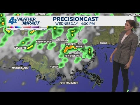 New Orleans Weather: Scattered rain around, cool front for weekend