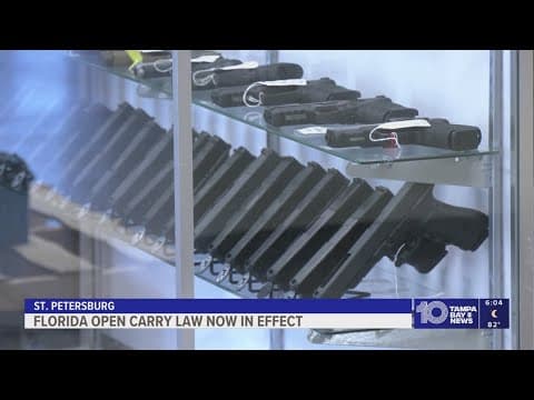 Florida open-carry law in effect starting Thursday