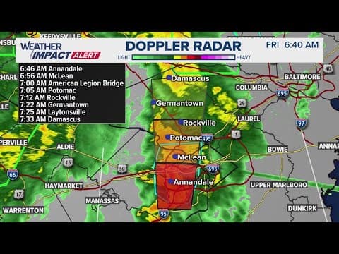 Tornado warning in Northern Virginia dropped
