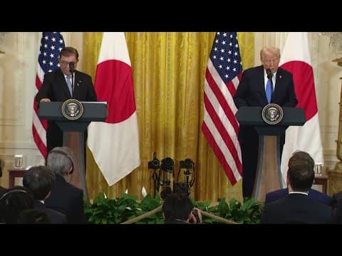 President Trump meets with Japan's Prime Minister