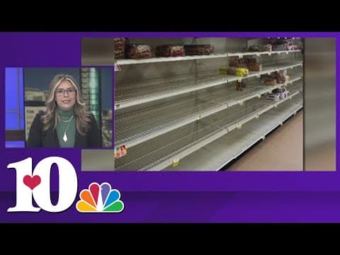 Bread flying off the shelves at Food City on Clinton Hwy