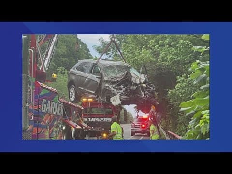65-year-old man suffers minor injuries after crashing into creek on Indy's north side