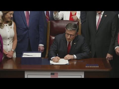 President Trump to sign sweeping policy bill