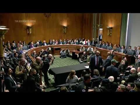 Protesters removed during RFK Jr. Senate testimony