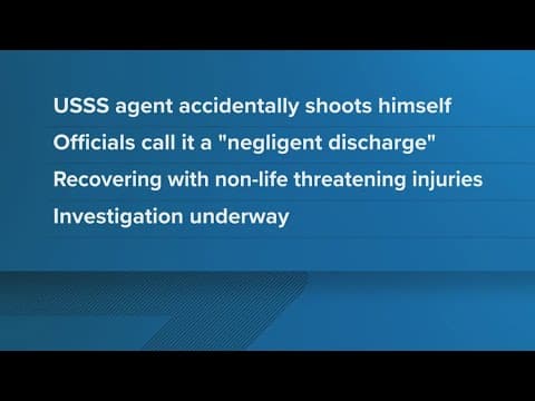 Secret Service agent accidentally shoots himself; expected to survive