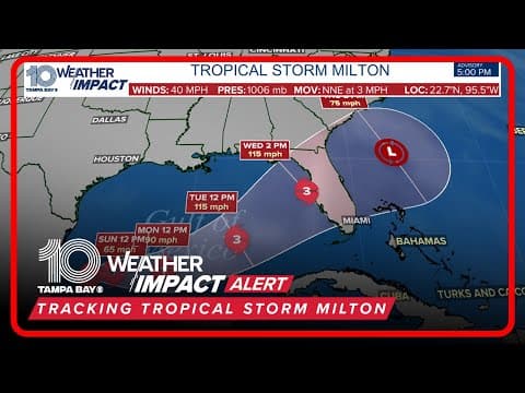 TRACKER: Track Tropical Storm Milton using forecast cones, spaghetti models and more