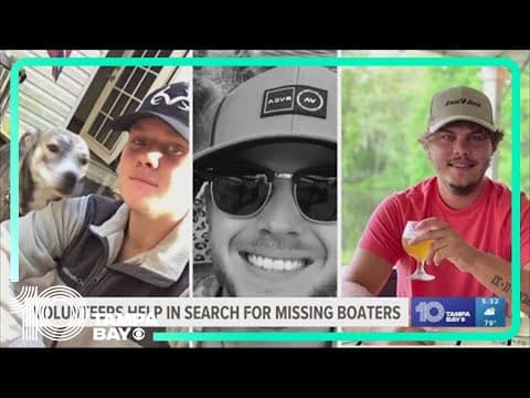 Volunteers help in search for missing boaters