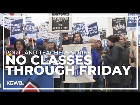 Educators begin picketing on 1st day of Portland teachers strike