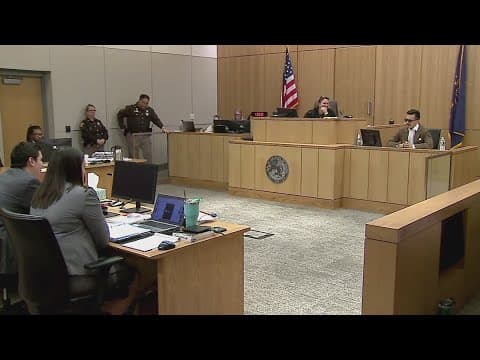 IMPD Officer Thomas Mangan cross-examined by man suspected of attempting to murder him