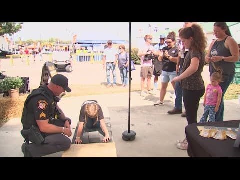 Delaware County Sheriff's Office holds fitness test at county fair