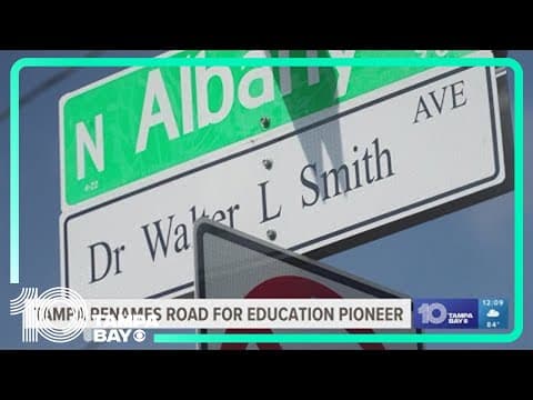 Tampa renamed road for education pioneer
