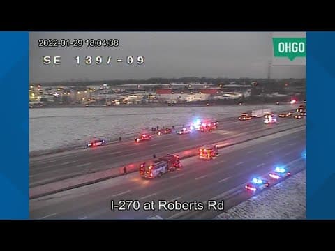 Hilliard police officer injured during chase on I-270 at Roberts Road