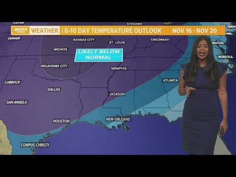 A nice cool down on the way this weekend