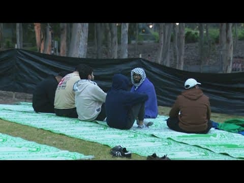 UC San Diego students establish a "Gaza Solidarity" encampment