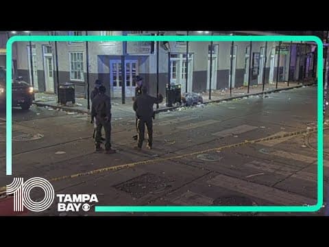 At least 10 people dead after car plows into crowd celebrating New Year's in New Orleans