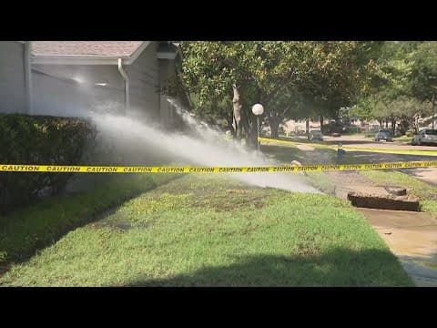 Minor leak in west Houston turned into this on Tuesday