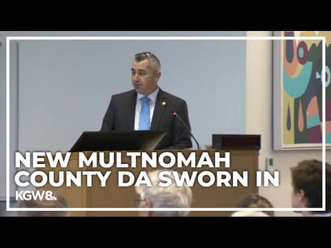 Nathan Vasquez sworn in as new Multnomah County District Attorney