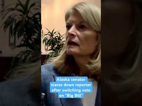 Sen. Murkowski stares down reporter after switching vote on ‘Big’ bill