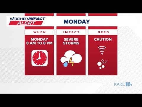 WATCH: Severe weather hitting parts of Minnesota