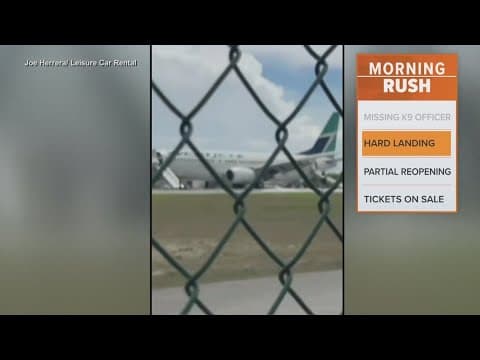 Passengers experienced a hard landing at St. Maarten airport in the Caribbean