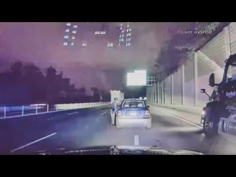 Impaired driver hits Virginia trooper
