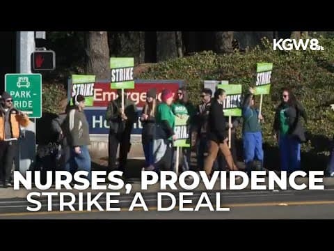 Oregon nurses, Providence reach deal after 26-day strike at 8 hospitals