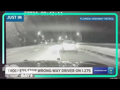 FHP troopers chase wrong-way driver on I-275 in St. Pete
