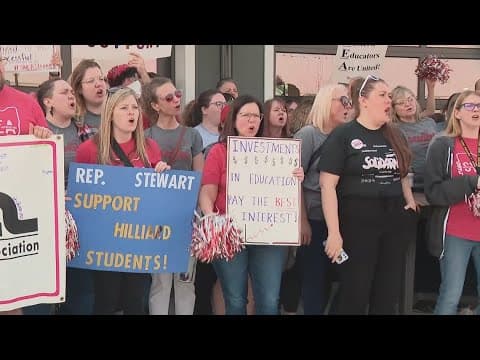 Central Ohio educators protest proposed cuts to education in DeWine’s budget