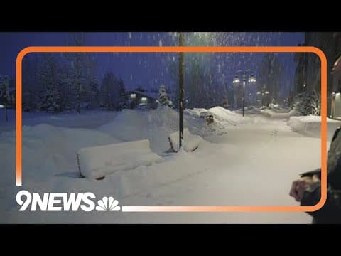 Snow piling up in Colorado's High Country, travel delays likely