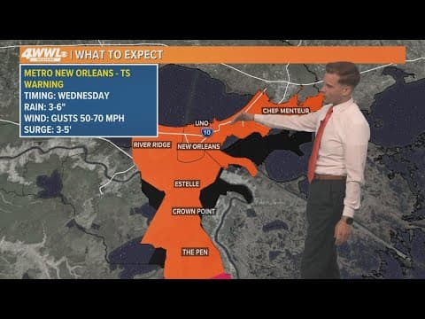 10 AM Parish-by-parish impacts: Tropical Storm Francine