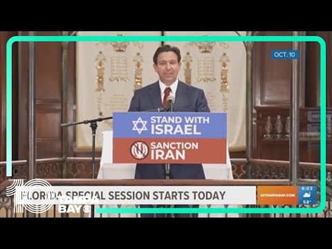 Florida lawmakers to start special session aimed at sanctioning Iran