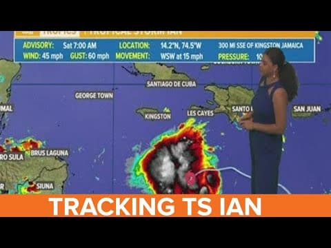 Saturday morning Tropical Storm update: Ian moving through Caribbean