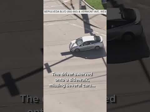 Pedestrian struck during police chase