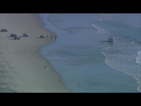 Five people apprehended after two potential smuggling boats wash ashore in San Diego County
