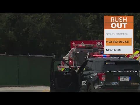 Bomb squad detonates WWI shell found at a Houston training site